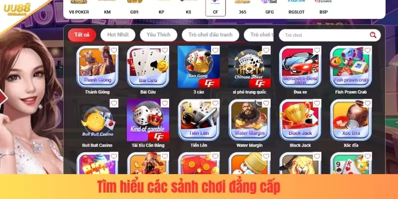 Tìm hiểu các sảnh chơi đẳng cấp